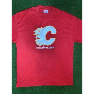 90s Calgary Flames - Vintage NHL Tee (XL)